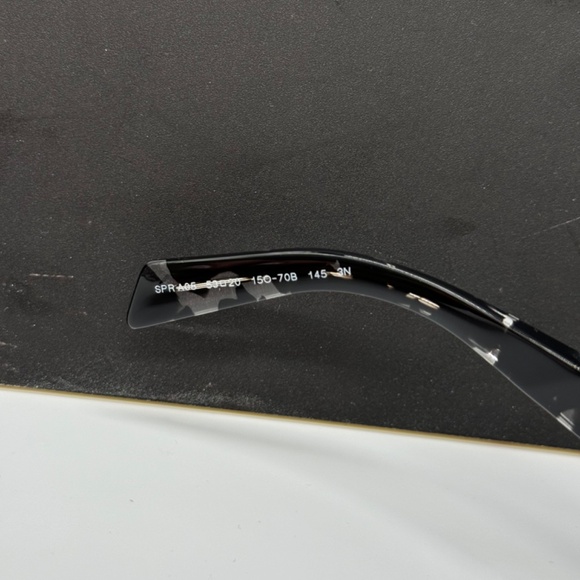 NEW PR A05S 15O70B PRADA BLACK GREY SQUARE SPR A05 15O70B UNISEX SUNGLASSES - Picture 8 of 10